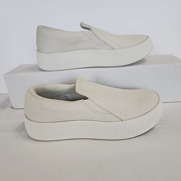 Allbirds W5 Lounger Lift Stony Cream‎ Platform Slip On Sneakers - Picture 2 of 7
